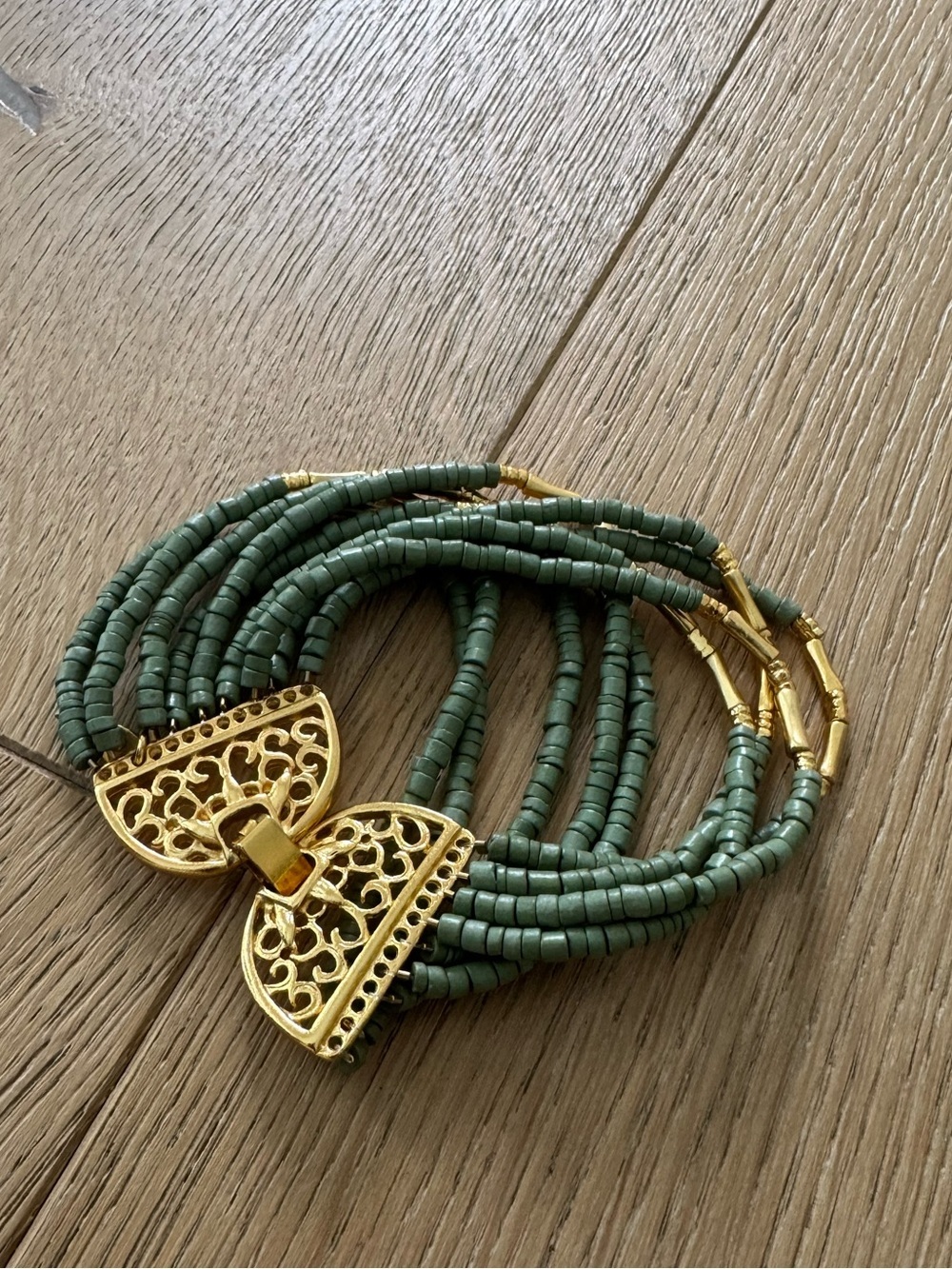Bobi Marini Mitu Gold Plated And Ceramic Beaded Bracelet - Picture 3 of 6